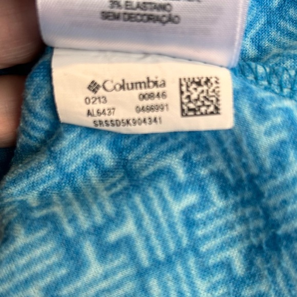 Columbia Turquoise Fleece Quarter Zip Jacket Women’s Sz Large - Picture 3 of 8